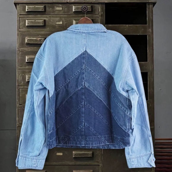 KINGS OF INDIGO • Birgitte Panelling Jacket Vegan Relaxed Fit Made In Turkey - Picture 4 of 6